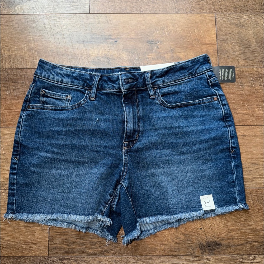a.n.a Dark Blue Denim Jean Shorts